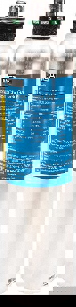 Calibration Gas & Equipment; Gas Contents: CH4 - 1.45%; Carbon Monoxide - 60 ppm; Hydrogen Sulfide - 20 ppm; Oxygen - 15%; Sulfur Dioxide 10 ppm ; Volume Capacity (L): 58.00 ; Detector Trade Name: Altair 5X